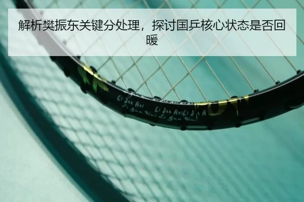 解析樊振东关键分处理，探讨国乒核心状态是否回暖